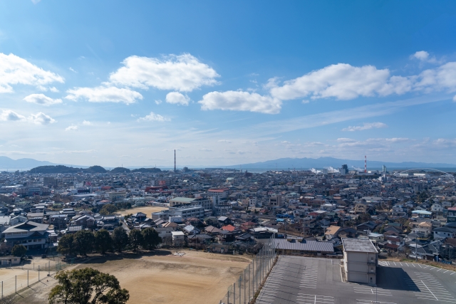 大牟田の現在の風景・空撮（イメージ）